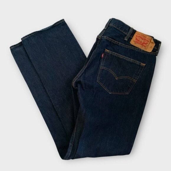 Levis 501 Straight Leg Button Fly Jeans - Picture 4 of 8